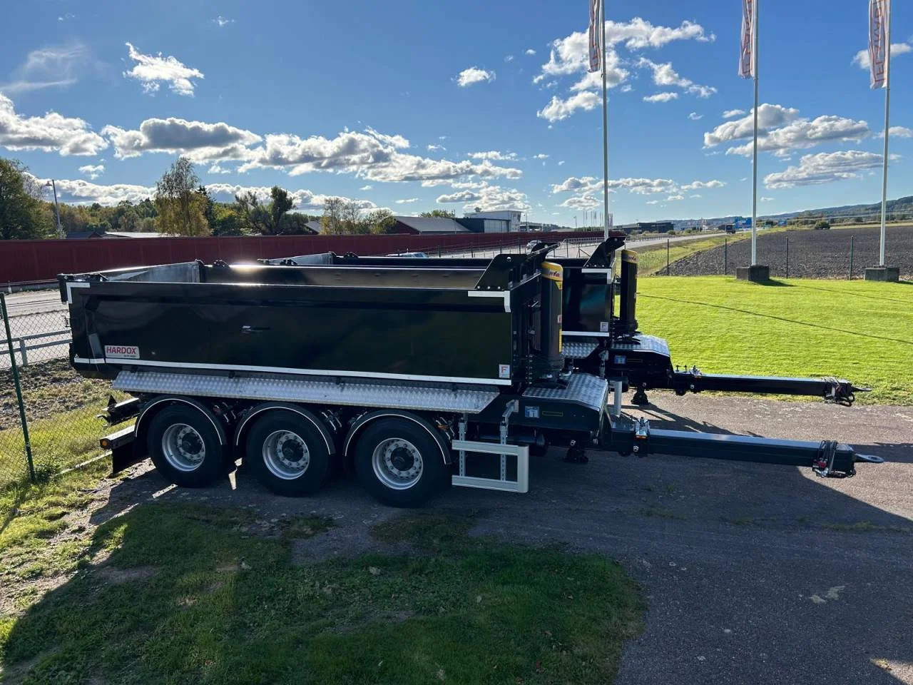 Dumperkärra 24T - Skjutbar dragstång